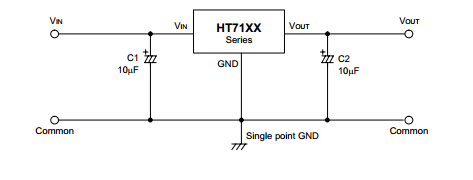 盛群HT7150典型应用电路图