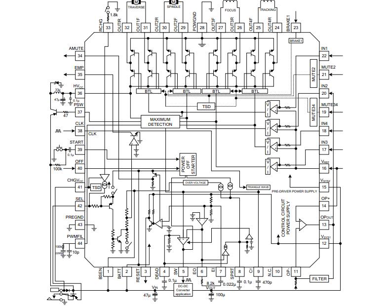 UTC台湾友顺 UA1538典型应用电路图