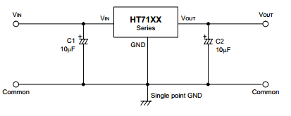 盛群HT7133典型应用电路图