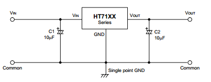 盛群HT7130典型应用电路图