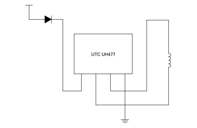 UTC台湾友顺 UH477典型应用电路图