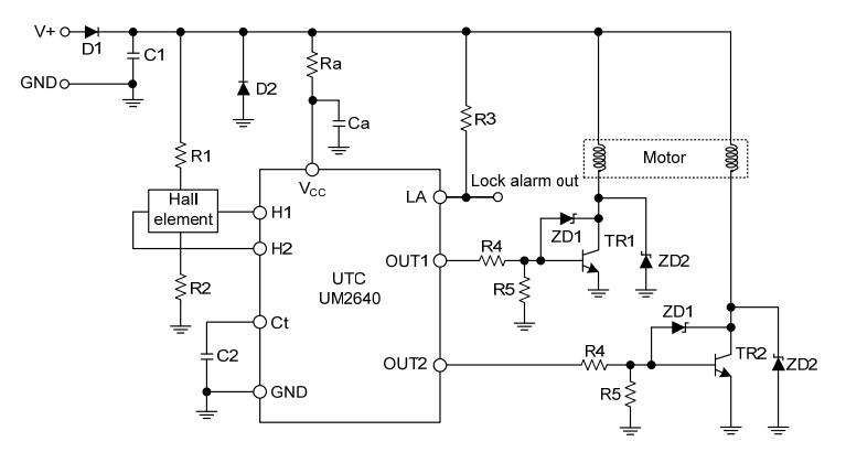 UTC台湾友顺 SK1288典型应用电路图