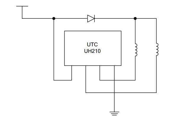 UTC台湾友顺 UH210典型应用电路图