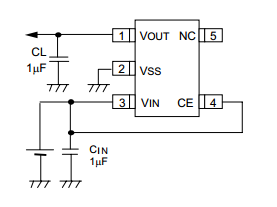 特瑞仕XC6212典型应用电路图