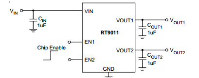 立锜RT9011典型应用电路图
