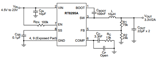 立锜RT8295典型应用电路图