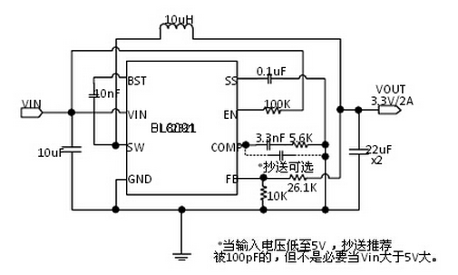 贝岭BL8091典型应用电路图