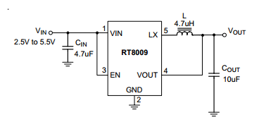 立锜RT8009典型应用电路图