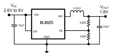 贝岭BL8025典型应用电路图