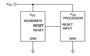 美信MAX810典型应用电路图