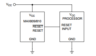 美信MAX809典型应用电路图