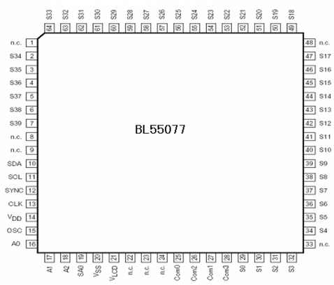 贝岭BL55077引脚图/引脚功能