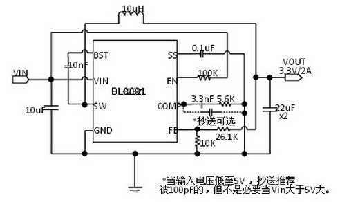 贝岭BL8091典型应用电路图
