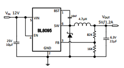 贝岭BL8095典型应用电路图