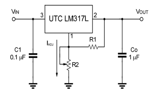 台湾友顺LM317L典型应用电路图