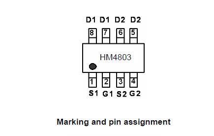 华之美HM4803引脚图/引脚功能