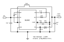 上海贝岭BL9382典型应用电路图