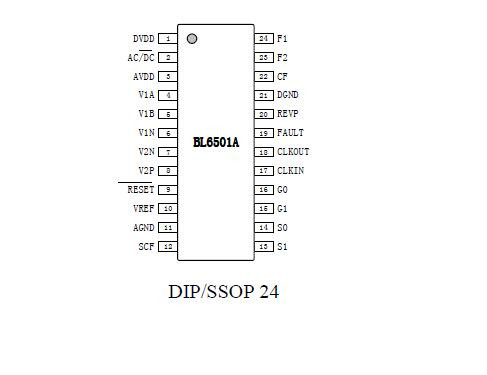 上海贝岭BL6501A引脚图/引脚功能