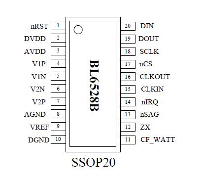 上海贝岭BL6528B引脚图/引脚功能