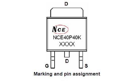 新洁能NCE40P40K引脚图/引脚功能