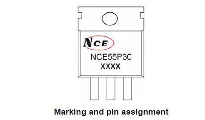 新洁能NCE55P30引脚图/引脚功能