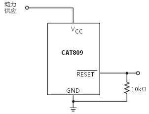 安森美CAT809典型应用电路图