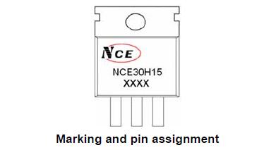 新洁能NCE30H15引脚图/引脚功能
