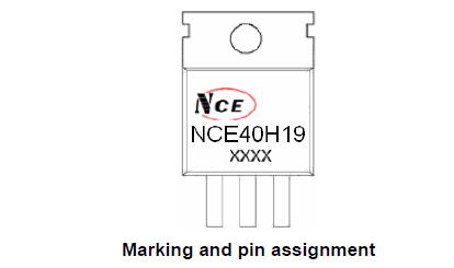 新洁能NCE40H19引脚图/引脚功能