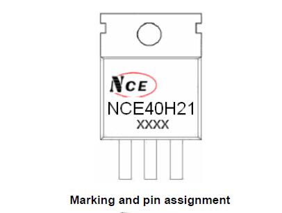 新洁能NCE40H21引脚图/引脚功能