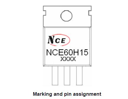 新洁能NCE60H15引脚图/引脚功能