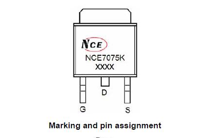 新洁能NCE7075K引脚图/引脚功能