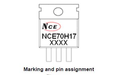 新洁能NCE70H17引脚图/引脚功能