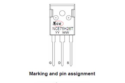 新洁能NCE75H26T引脚图/引脚功能