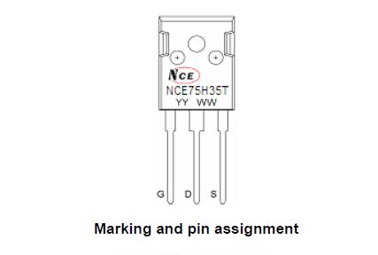 新洁能NCE75H35T引脚图/引脚功能