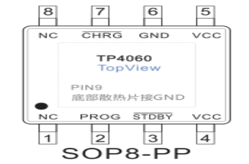 TP4060引脚图/引脚功能