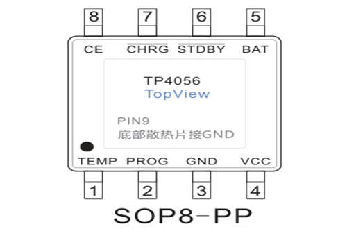 TP4056引脚图/引脚功能