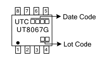 UTC UT8067-H引脚图/引脚功能