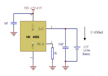HK航顺 HK4055典型应用电路图