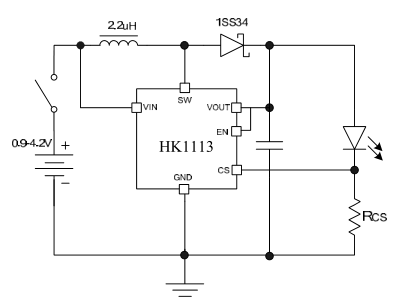 HK1113典型应用电路图