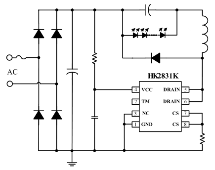 HK2831典型应用电路图