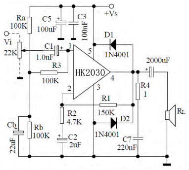 HK2030典型应用电路图