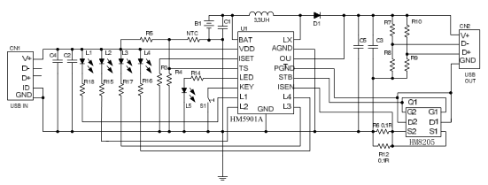 HM5901A典型应用电路图